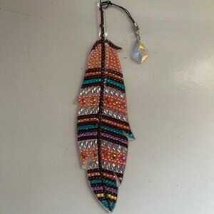 Bejeweled Feather Bookmark
